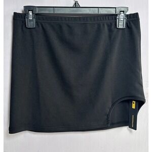 Gilipur Women's Black Mini Skirt 100% Polyester Size L